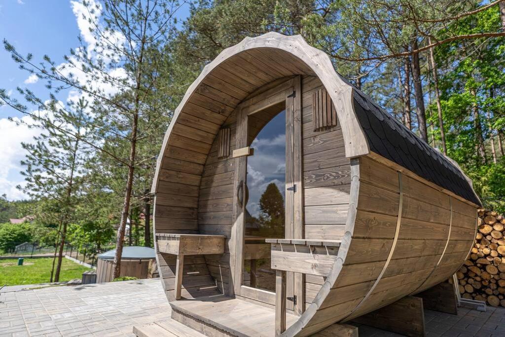Wrzosowe Wzgorze - Domek Wiejski Klaczno Exteriör bild