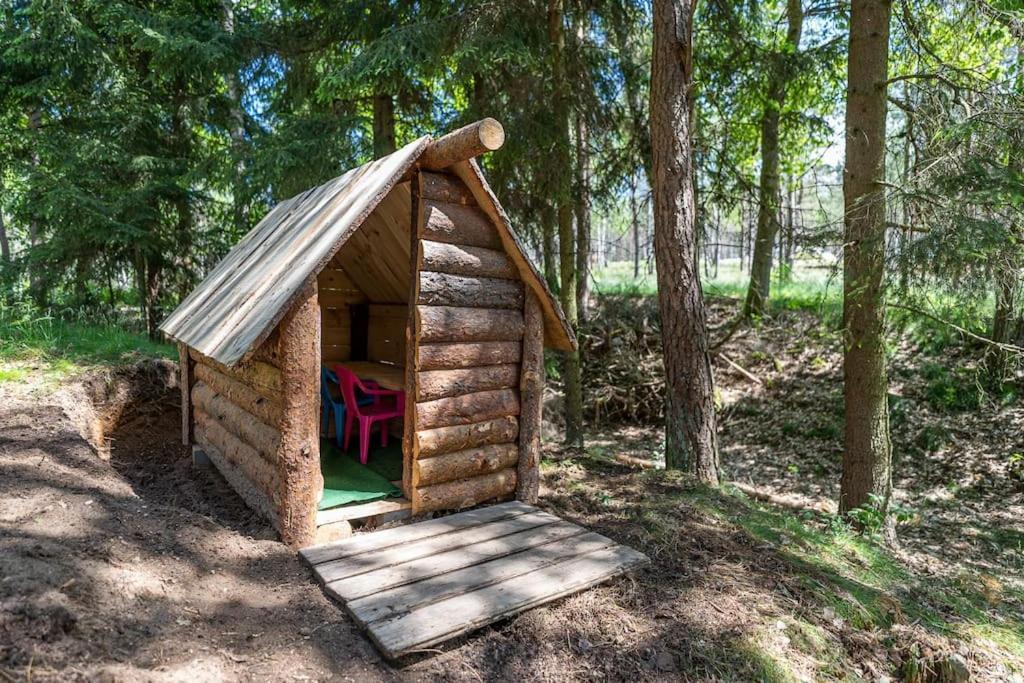 Wrzosowe Wzgorze - Domek Wiejski Klaczno Exteriör bild